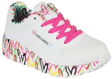 Skechers Uno Lite Lovely Luv Weiß WMLT