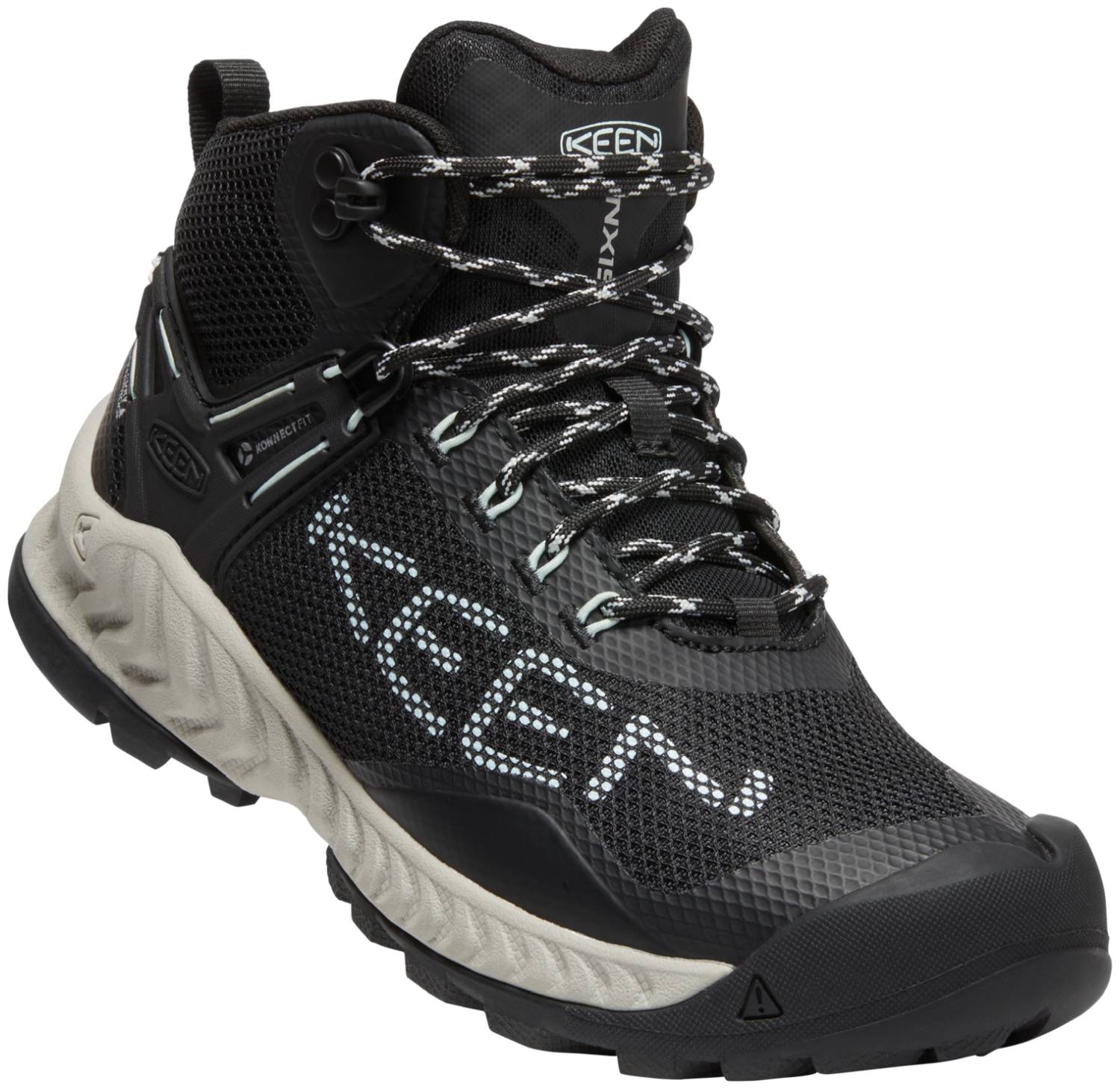 KEEN Nxis Evo Mid Waterdicht heren Wandelen laarzen , Zwart, 45 EU