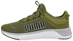 Puma Softride Astro Slip Olive Green-Gray Fog White Black
