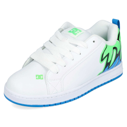 DC Shoes Court Graffik White/Lime/Turquoise
