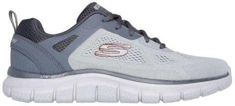 Skechers Track Broader Gray Engineered/Charcoal