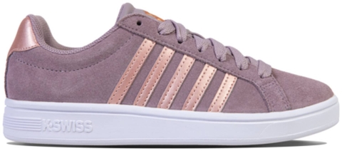 K-Swiss Court Tiebreak Sde Purple Dove/Rose Gold