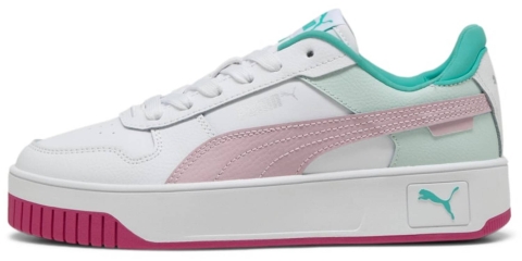 Puma Carina Street Jr White-Rose Mauve-Aquatic