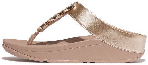 FitFlop Halo Bead-Circle Metallic Toe-Post aus Synthetik