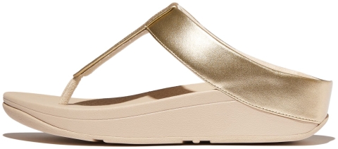FitFlop Fino Glitterdust  Metallic Toe-Post Platino