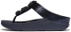 FitFlop Fino Beadie-Button Metallic Toe-Post Metallic Midnight Navy