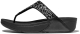 FitFlop Lulu Crystal-Mix Toe-Post All Black