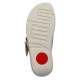 FitFlop Lulu Resin-Buckle Leather Cross Slides Paris Beige
