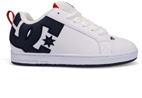 DC Shoes Court Graffik White/Navy/Red
