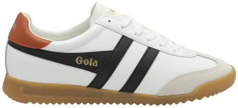 Gola Torpedo Leather White/Black/Moody Orange