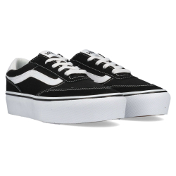 Vans Brooklyn Ls Platform Suede/Canvas Black/White