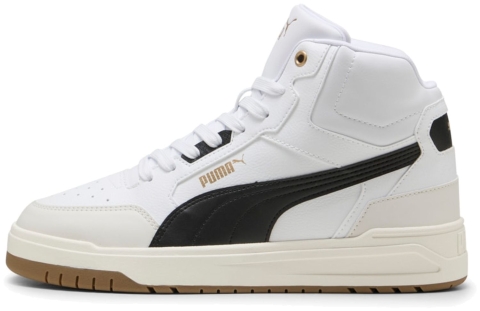 Puma Shuffle Downtown Mid White-Black-Vapor Gray