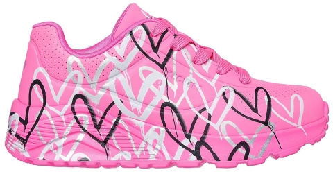 Skechers Uno Lite Metallic Love Pink HPMT