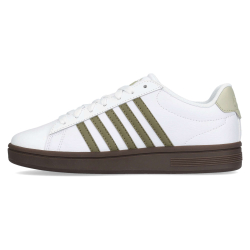 K-Swiss Court Tiebreak II White/Burnt Olive/Cola Gum/Alfalfa