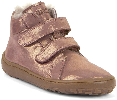 Froddo Barefoot Winter Furry Pink/Gold