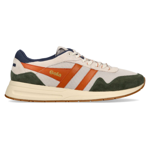 Gola Delta Off White/Dark Khaki/Moody Orange