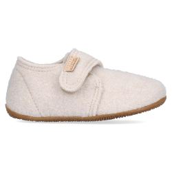Living Kitzbühel Babyklettschuh unifarben Oat Milk