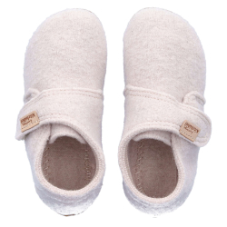 Living Kitzbühel Babyklettschuh unifarben Oat Milk