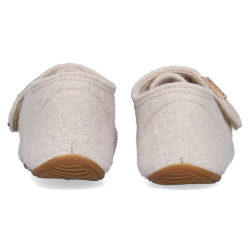 Living Kitzbühel Babyklettschuh unifarben Oat Milk