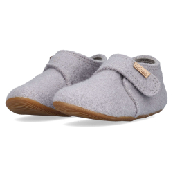 Living Kitzbühel Babyklettschuh unifarben Lichtgrau