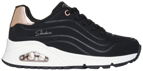 Skechers Uno Gen1 Shimmer Wave Schwarz BLK