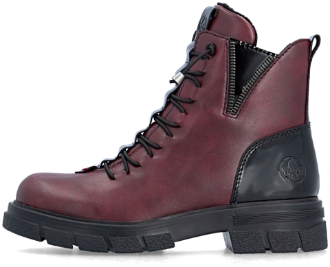 Rieker Z9152 Stiefeletten Wine/Schwarz