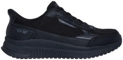 Skechers Bobs Squad 4 Crucial Step Slip-On Schwarz BBK