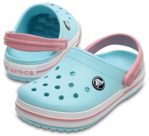 Crocs Crocband Clog Kids Ice Blue/White Gr&ouml;&szlig;e EU 33-34 Normal