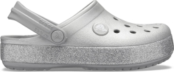 Crocs Crocband Glitter Clog Kids Silver Gr&ouml;&szlig;e EU 27-28 Normal